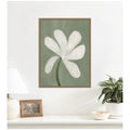Kate And Laurel White Floral By Gabrielly Guedes Framed Canvas Wall Art Print