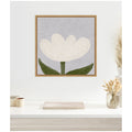 Kate And Laurel White Tulip By Gabrielly Guedes Framed Canvas Wall Art Print