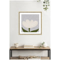 Kate And Laurel White Tulip By Gabrielly Guedes Framed Wall Art Print