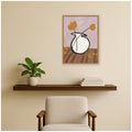 Kate And Laurel White Vase With Orange Flowers By Cris Villa Studio Framed Canvas Wall Art Print