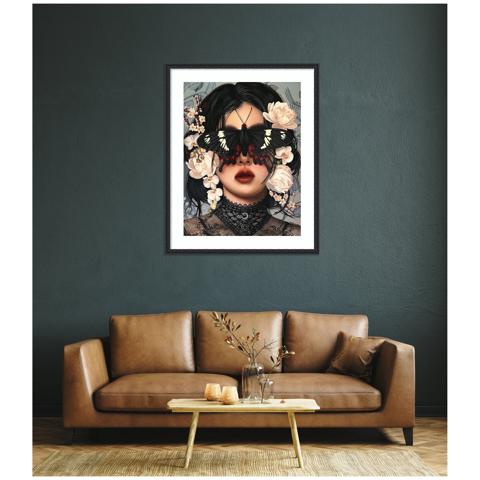 Kate And Laurel Whither Is Fled The Visionary Gleam Where Is It Now By Charlotte Brindley Framed Wall Art Print