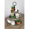 Kate And Laurel Woodmont 3 Tiered Wood Tray