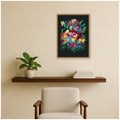 Kate And Laurel Yellow Roses By Reed Rosebud Framed Canvas Wall Art Print