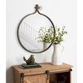 Kate And Laurel Yitro Round Wall Mirror