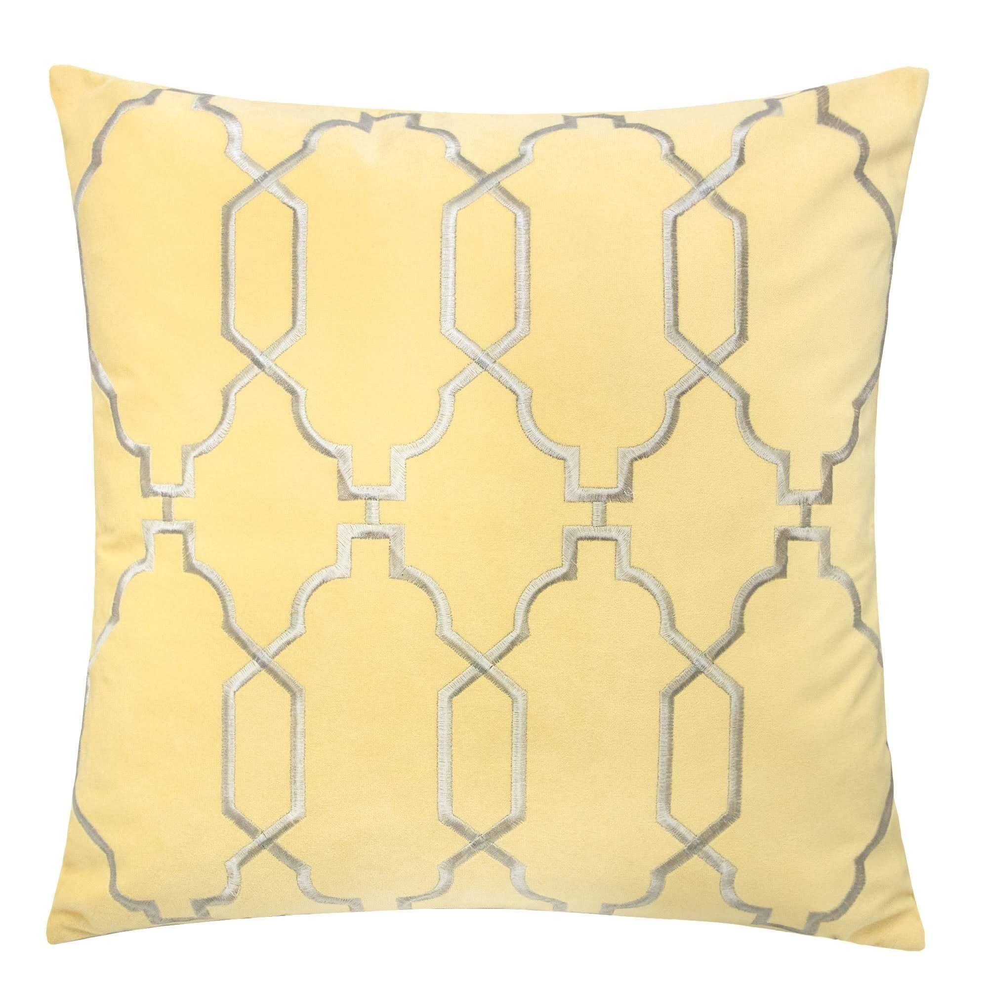 Katherine Embroidery 20 Square Decorative Throw Pillow