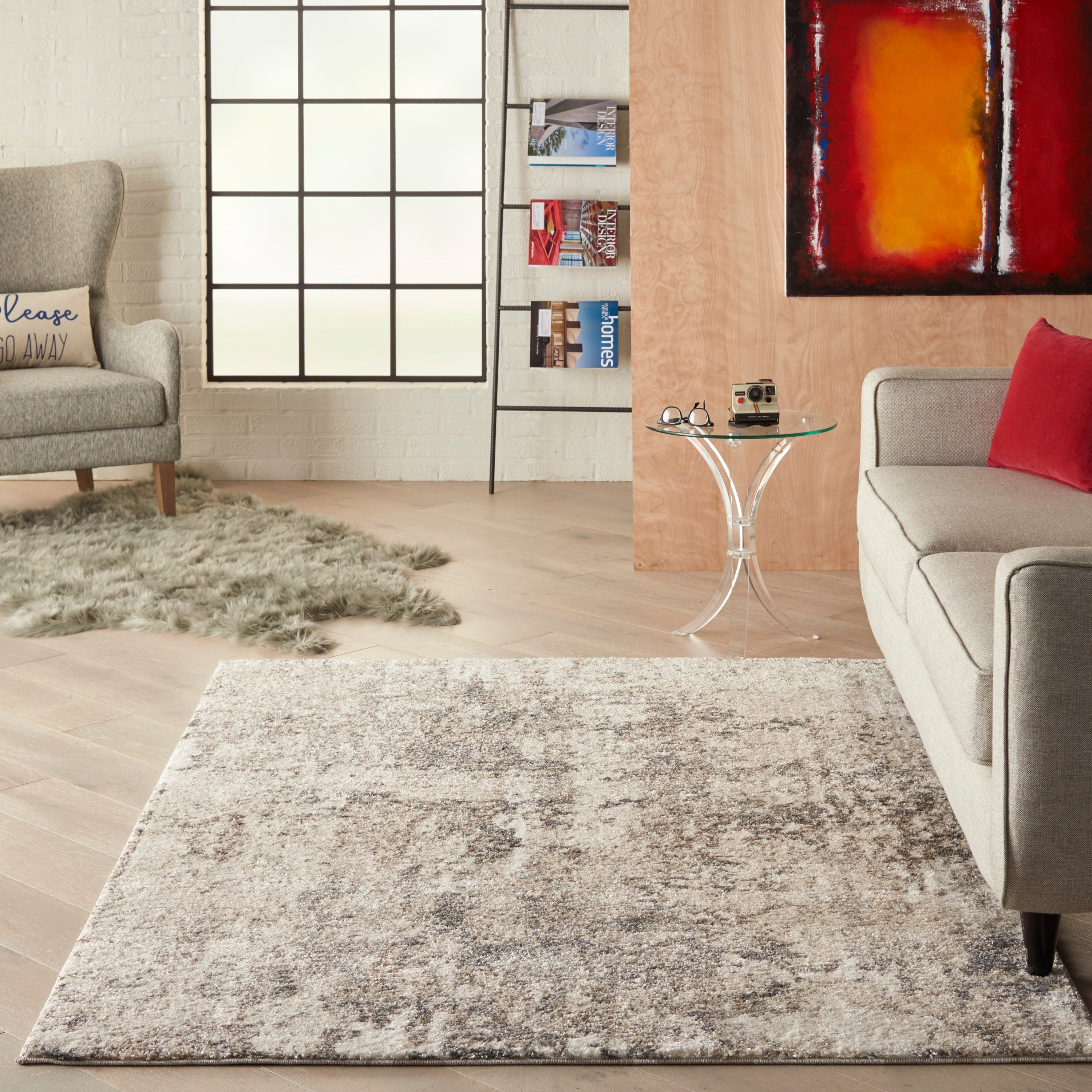 Kathy Ireland Ki60 Ivory Shore Area Rug