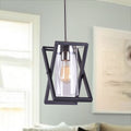 Katie Matte Black Grey 1 Light Pendant Light