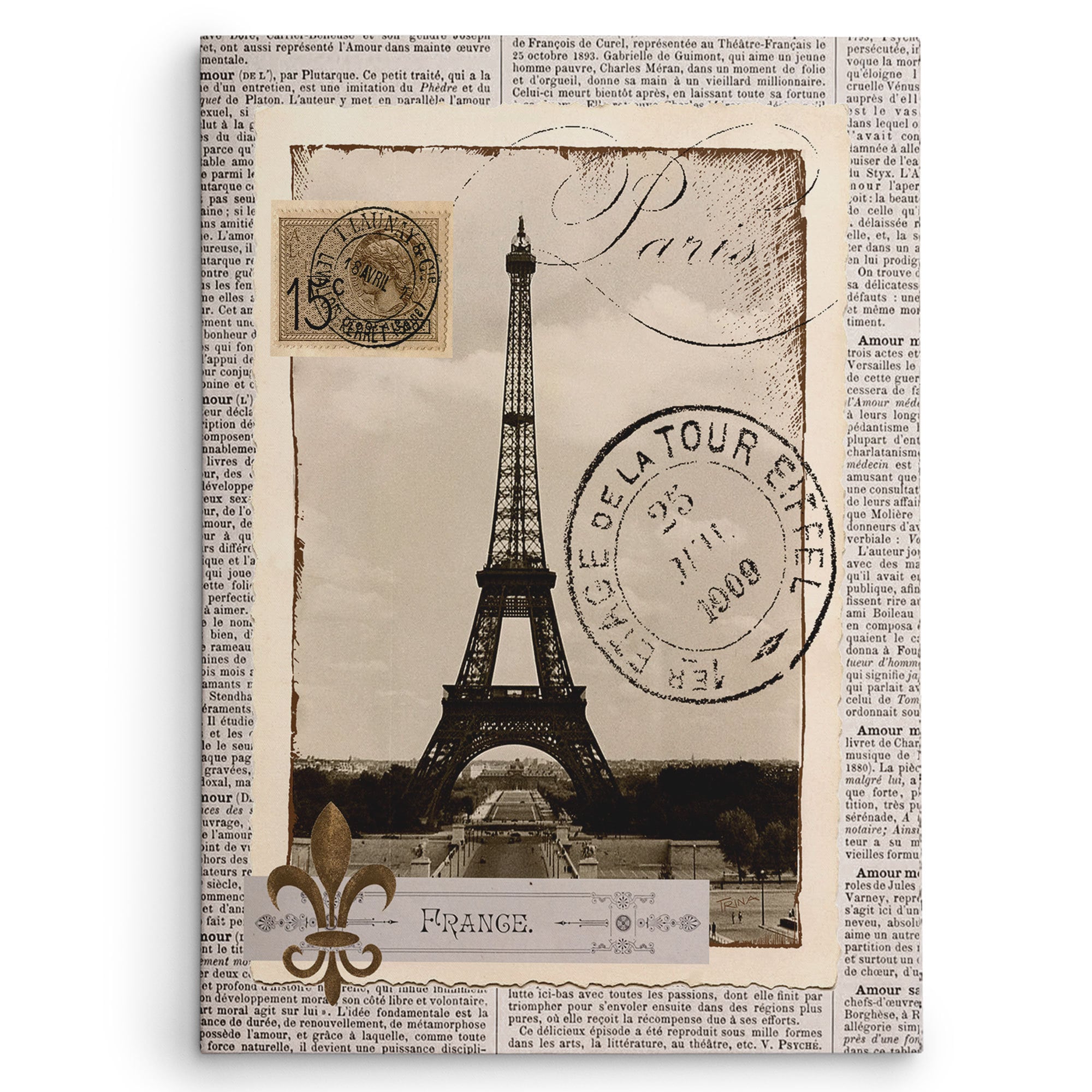Katrina Craven Paris Memories Gallery Wrapped Canvas Wall Art