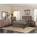 Kauffman Washed Taupe 5 Piece Bedroom Set With Storage Bed