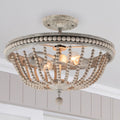 Kayla 2 Light Mystic Sand Semi Flush Mount