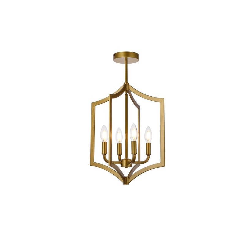 Kayla 4 Light Pendant In Black 14 Inch