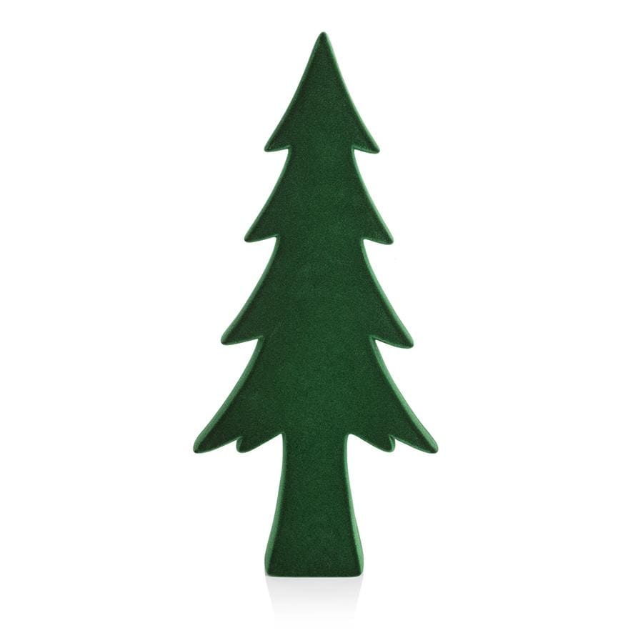 Kazuko 15.25 Green Flocked Ceramic Tree
