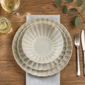 Kea 12 Piece Reactive Glazed Stoneware Dinnerware Set White