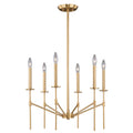 Vaxcel Kedzie 6L Chandelier Natural Brass