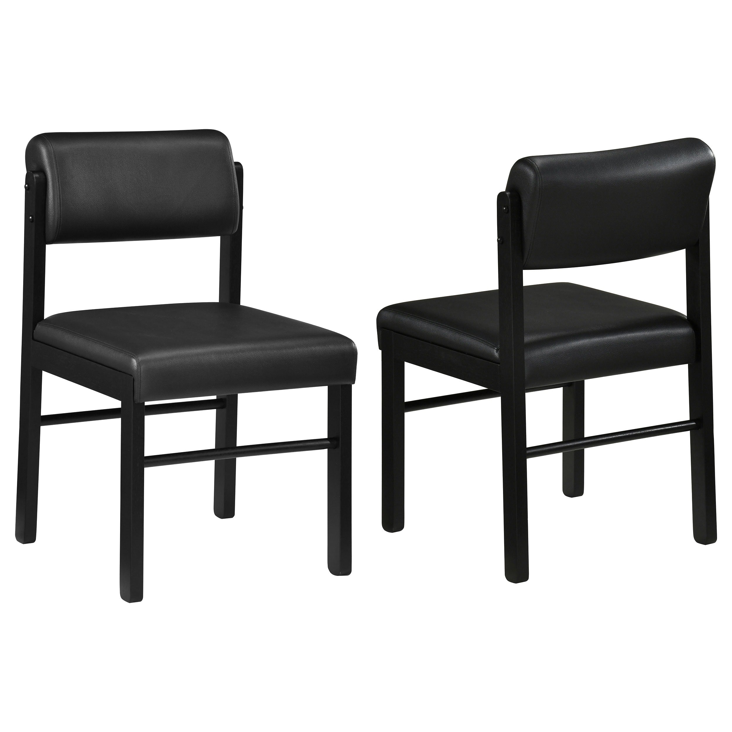Kehoe Upholstered Dining Side Chair Black Set Of 2