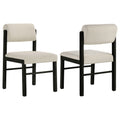 Kehoe Upholstered Dining Side Chair Cream Set Of 2