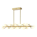 Keir 43.31 Inch Wide 22 Light Linear Chandelier In Brass 43.31In W X 7In D X 8In H