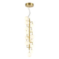 Keir 8 Inch Wide 13 Light Pendant In Gold 8In W X 8In D X 27.75In H