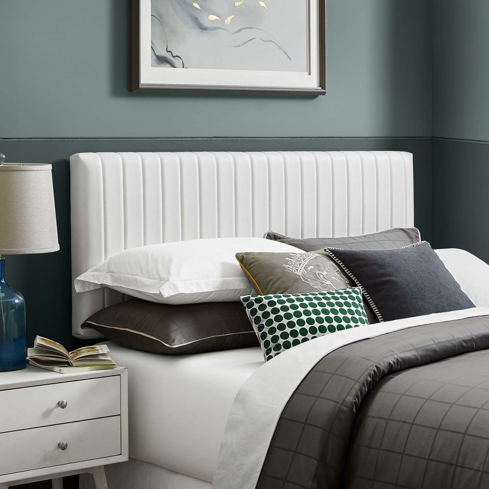 Carson Carrington Baverholmen King California King Faux Leather Headboard