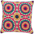 Kels Embroidered Mandala Throw Pillow Cover