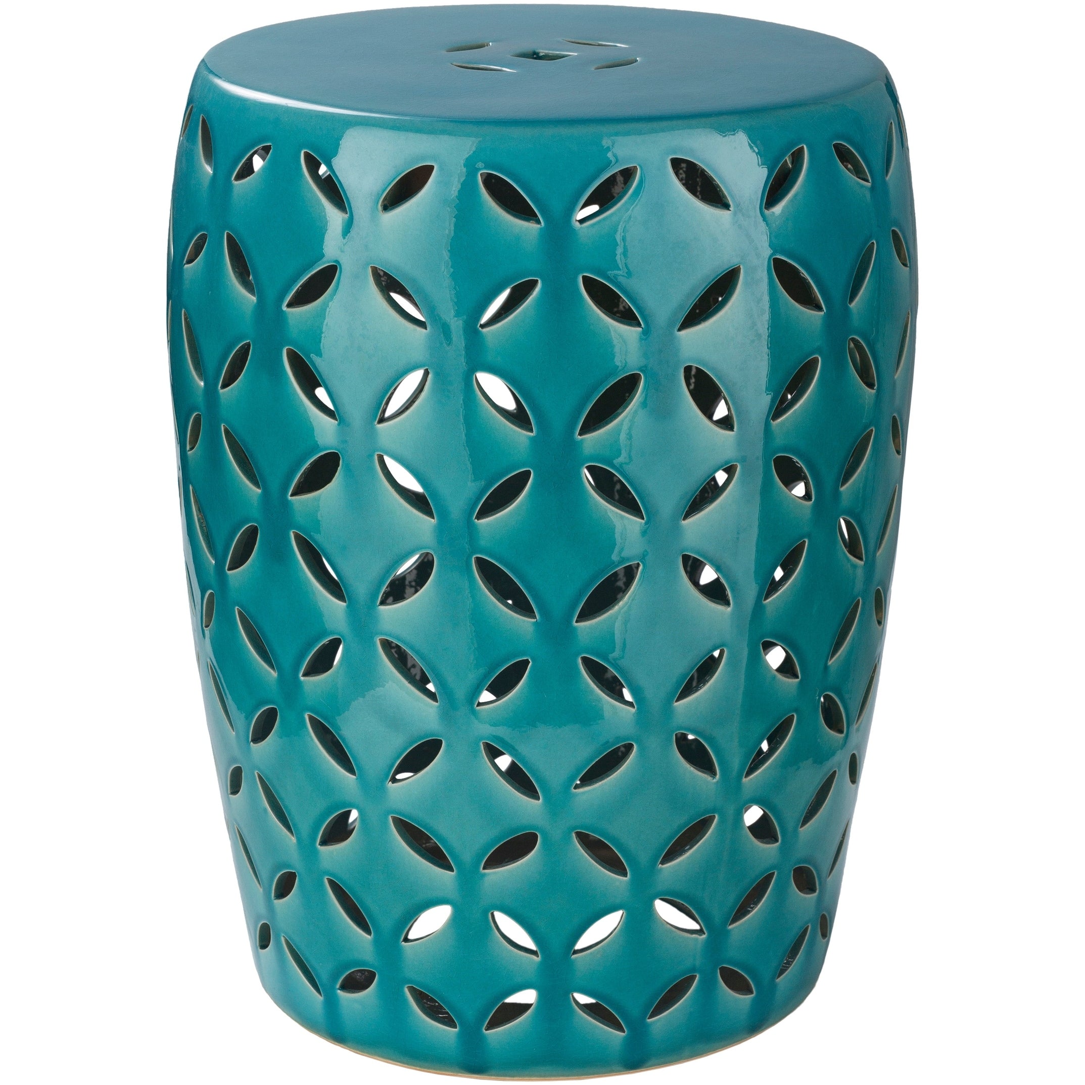 Kelsey Ceramic Indoor Outdoor Decorative Stool