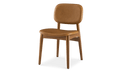 Kelsey Leather Chair, Walnut Stain