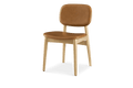 Kelsey Leather Chair, White Wash