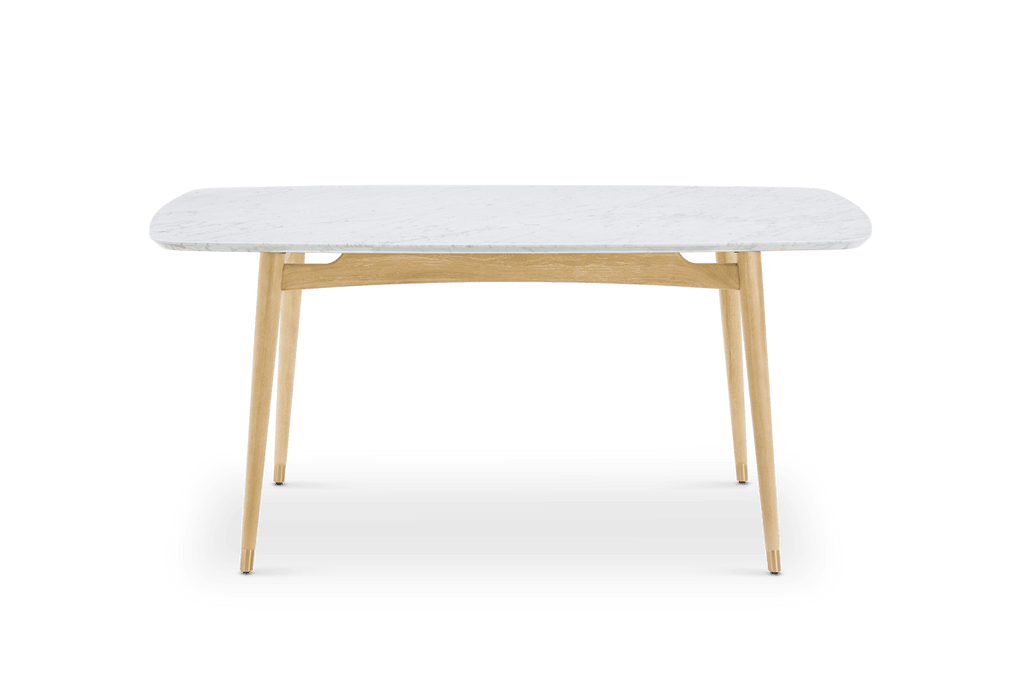 Kelsey Marble Dining Table, White Wash
