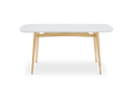 Kelsey Marble Dining Table, White Wash