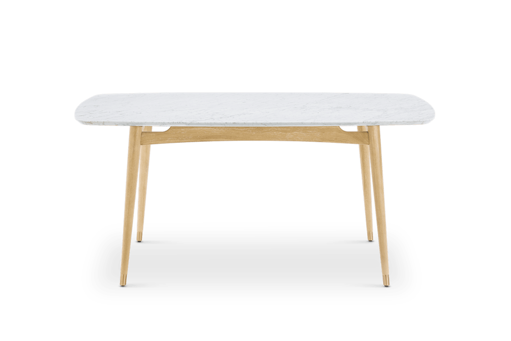 Kelsey Marble Dining Table, White Wash