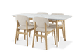 Kelsey Marble Dining Table with 4 Chairs