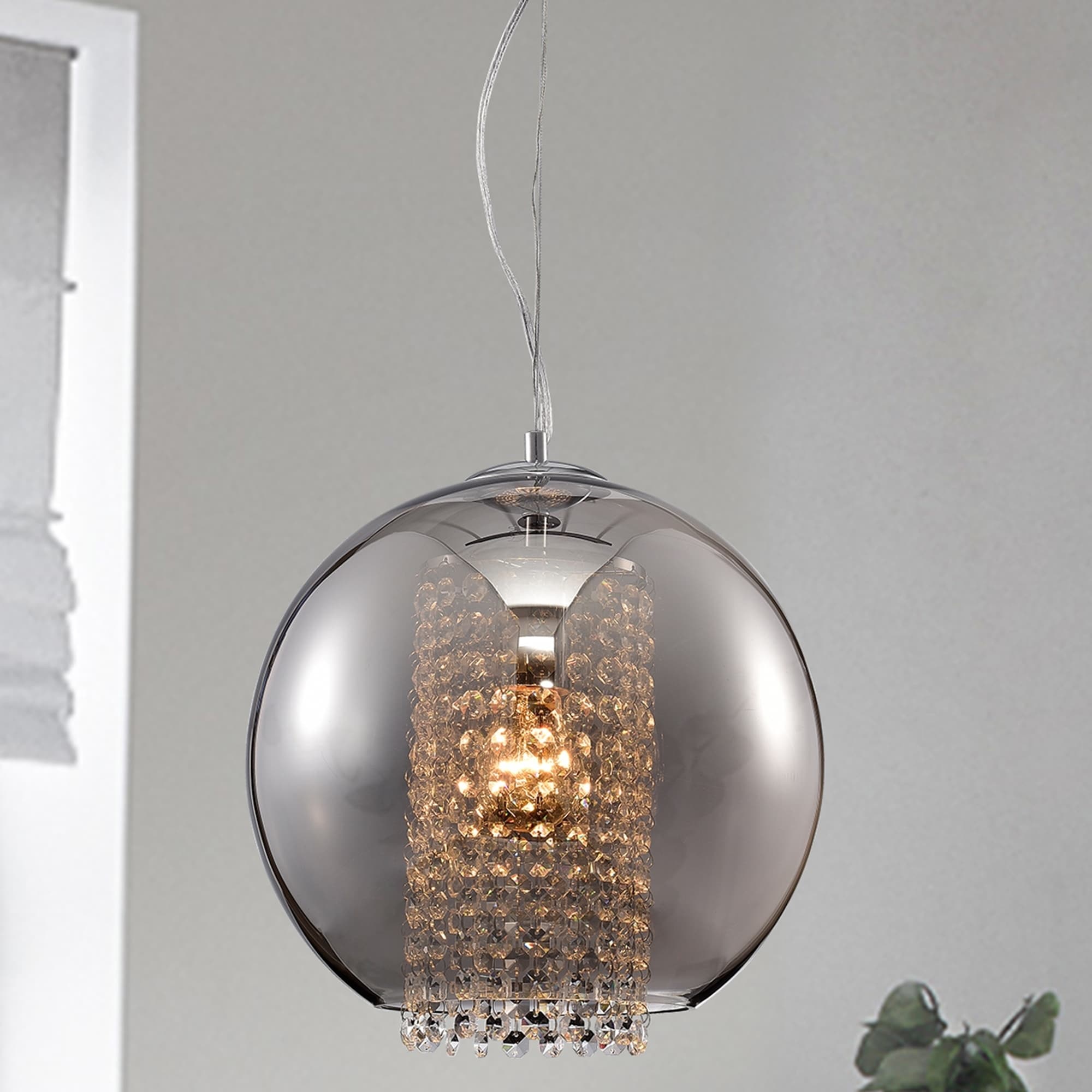 Kendall Chrome 1 Light Globe Pendant