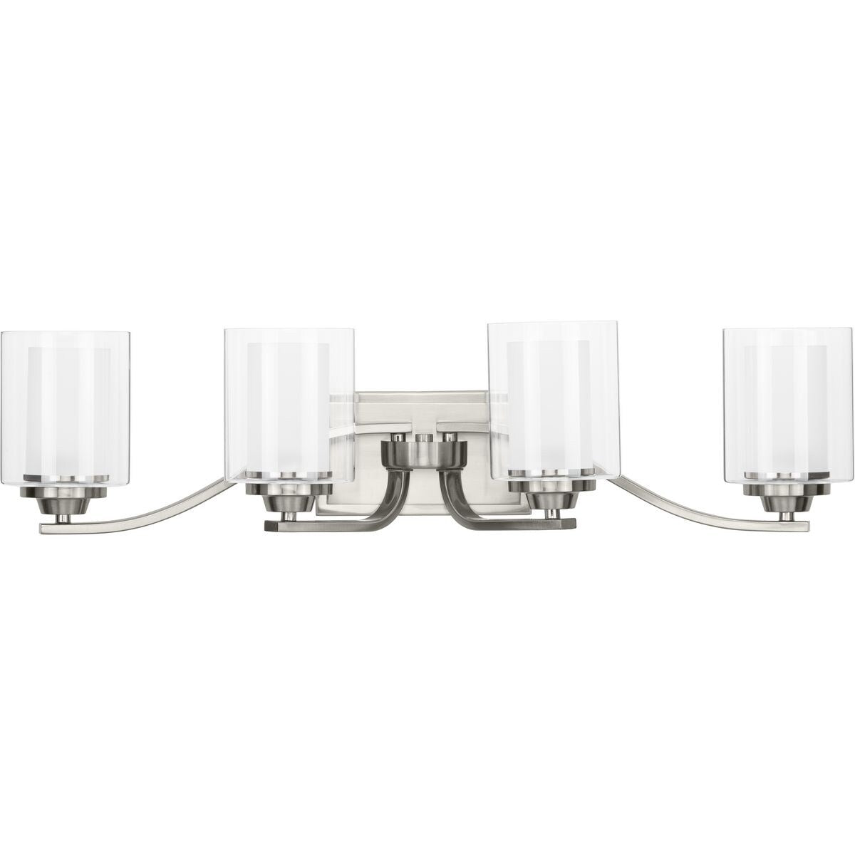 Kene Collection Brushed Nickel Four Light Bath