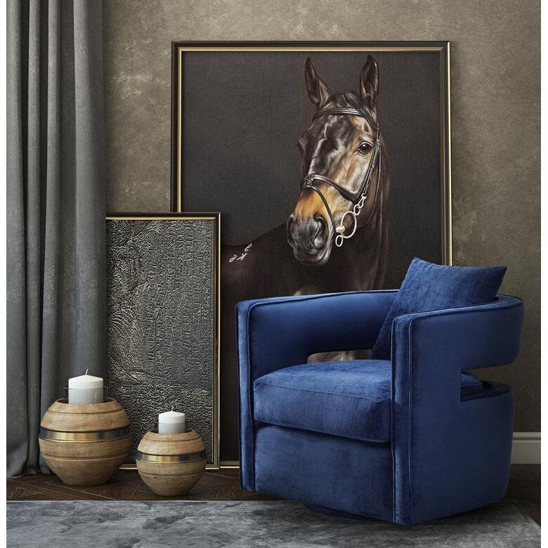 Kennedy Navy Swivel Chair