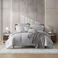 Kenneth Cole Abstract Text Grey 14 Piece Comforter Bonus Set