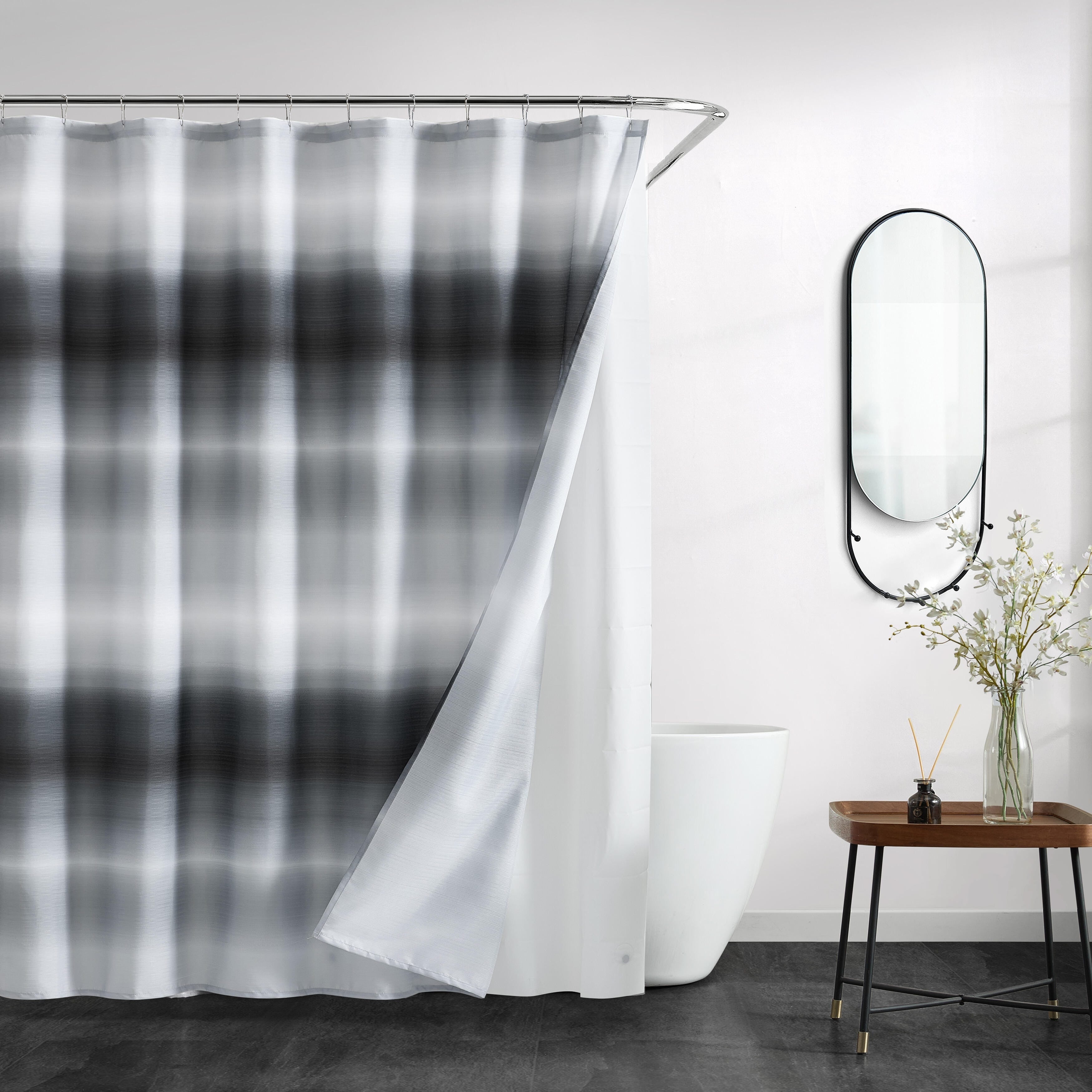 Kenneth Cole New York Ombre City Printed Shower Curtain