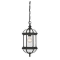 Kensington 1 Light Outdoor Hanging Lantern In Textured Black