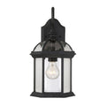 Kensington 1 Light Outdoor Wall Lantern In Textured Black
