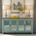 Stephanie Turquoise 4 Door Accent Cabinet