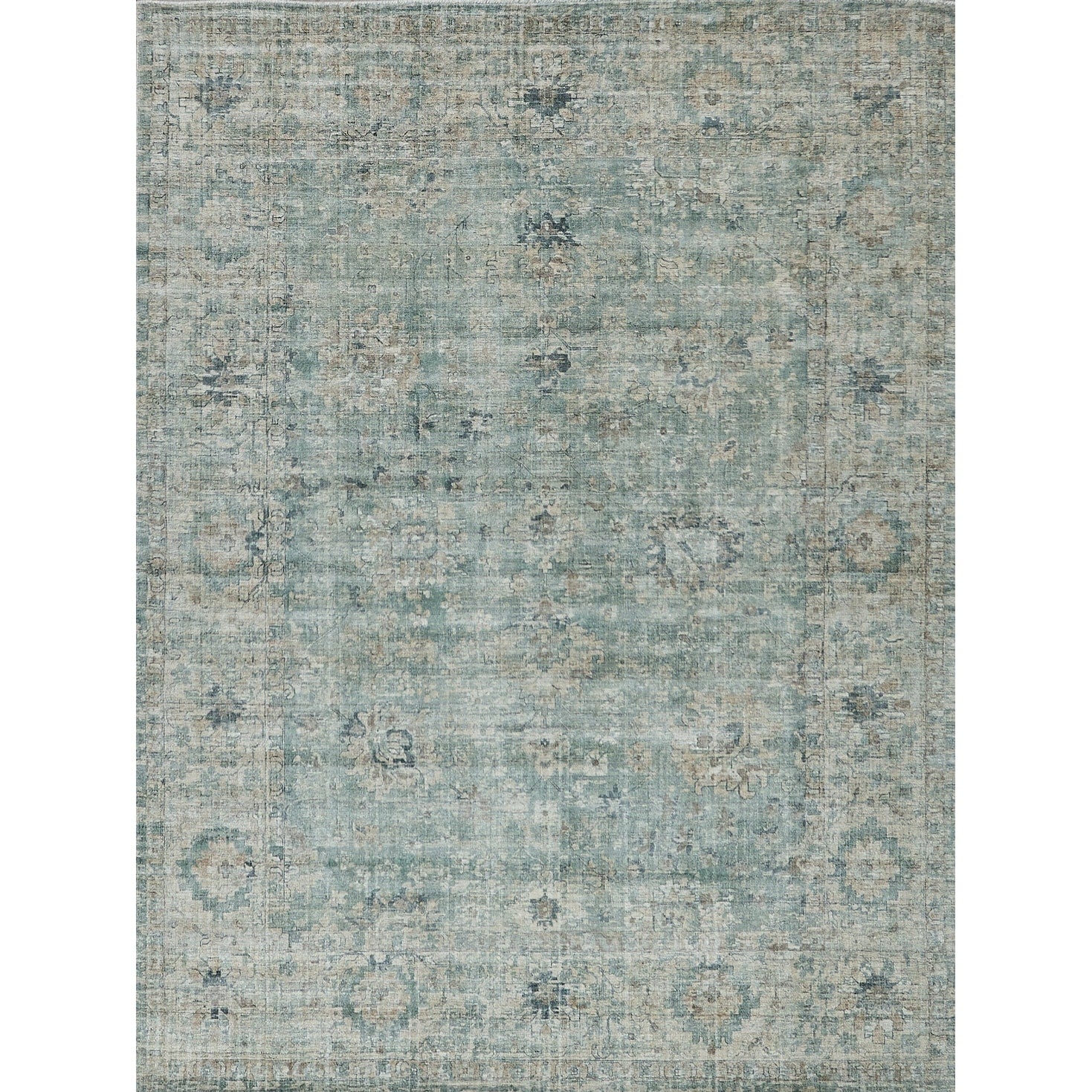 Kensington Handloomed Wool Bamboo Silk Blue Area Rug 12 X 18