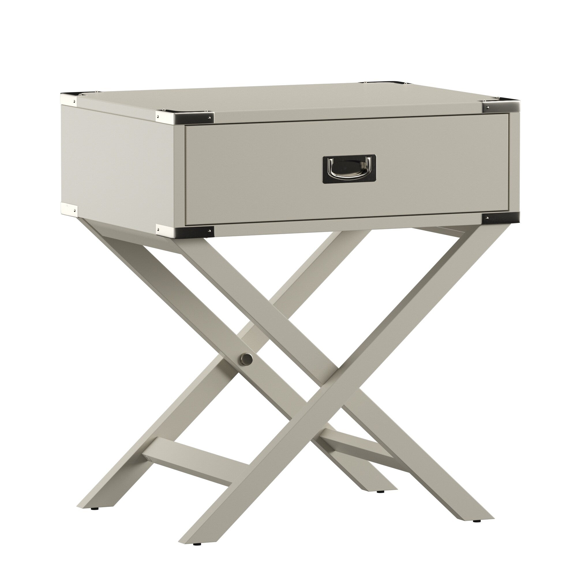 Kenton Ii X Base Wood Accent Campaign Table Inspire Q Modern