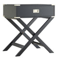 Kenton X Base Wood Accent Campaign Table By Inspire Q Bold