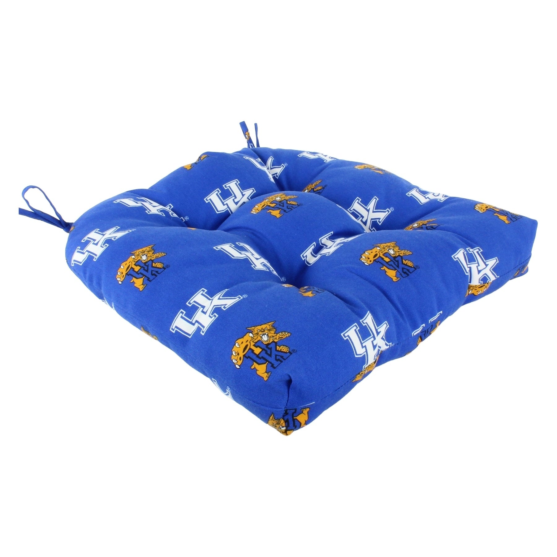 Kentucky Wildcats Indoor Outdoor Seat Cushion Patio D Cushion 20 X 20 2 Tie Backs 20 X 20 X 3