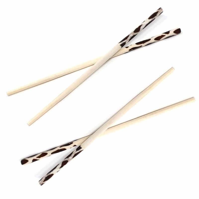 Kenyan Batik Bone Chopsticks 2 Pair Set