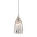 Kersey 4 Inch Wide 1 Light Pendant In Satin Nickel 4In W X 4In D X 8In H