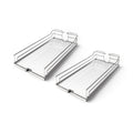 Kessebohmer Arena 8 Inch Wide Dispensa Trays For Cabinet Pull Out