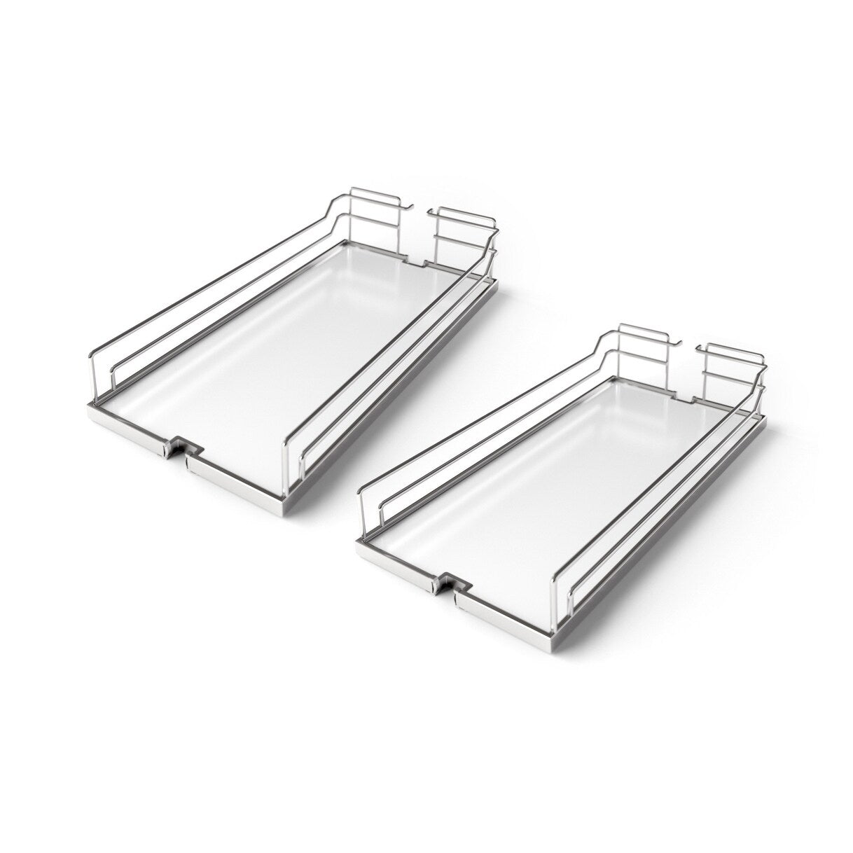 Kessebohmer Arena 8 Inch Wide Dispensa Trays For Cabinet Pull Out
