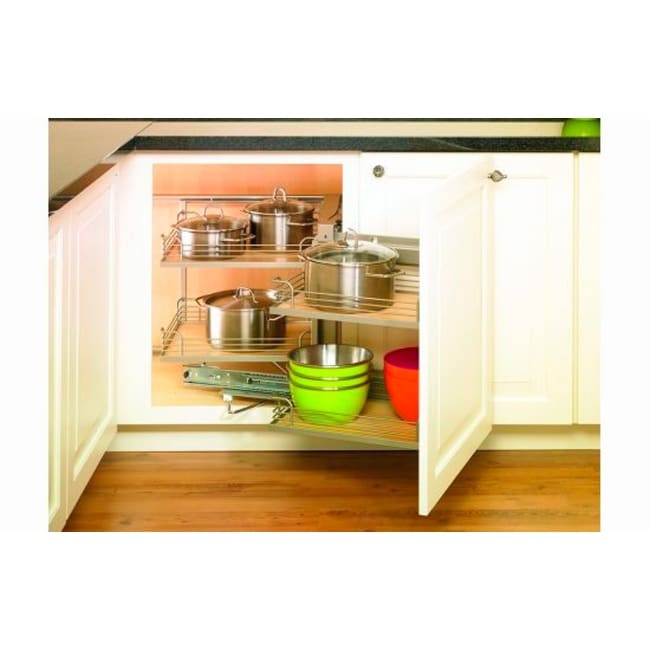 Kessebohmer Magic Corner Right Swing Frame For Blind Corner Organizers Champagne