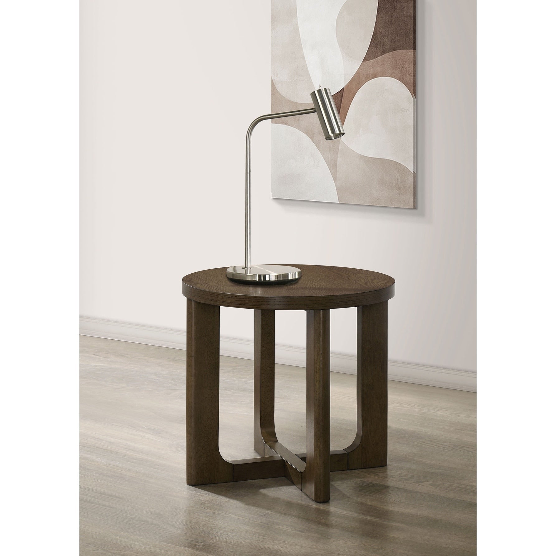 Kessler Round Sculptural Wood Occasional Table Collection