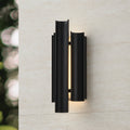 Kestrel 16 Inch 3 Light Textured Black 5Cct Led Exterior Wall Sconce